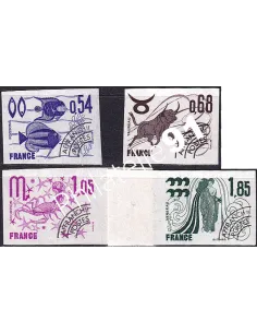 préoblitérés n° 146 à 149 non dentelés, collection Timbres France