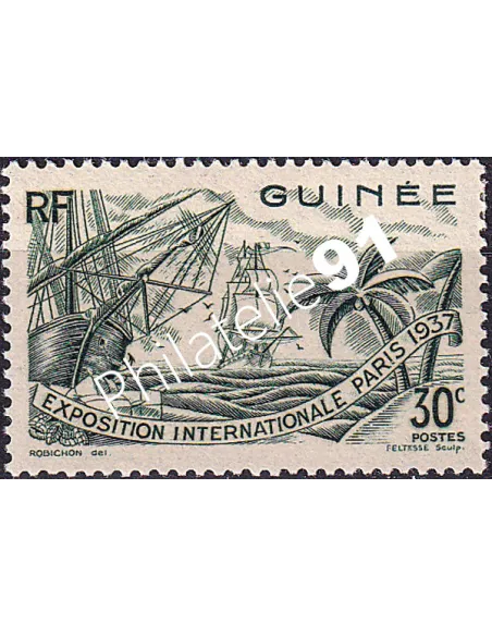GUINEE, n° 120 charnière, collection timbres Colonies françaises