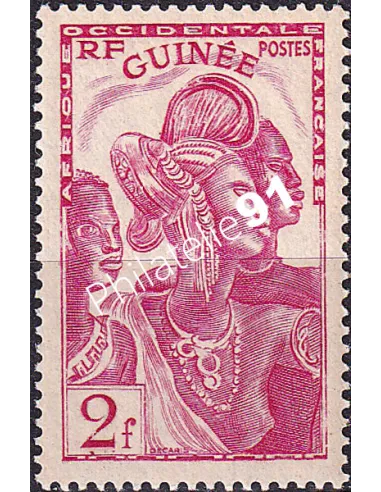 GUINEE, n° 142 neuf, collection timbres Colonies françaises