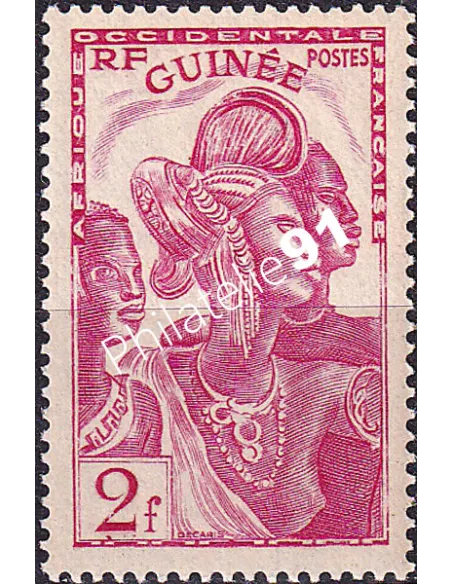 GUINEE, n° 142 neuf, collection timbres Colonies françaises