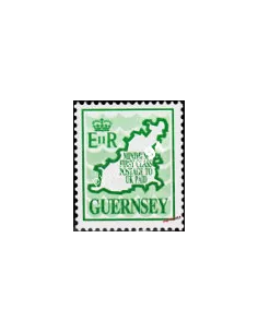 Timbre de GUERNESEY n° 454, timbre provisoire, timbre d'Europe