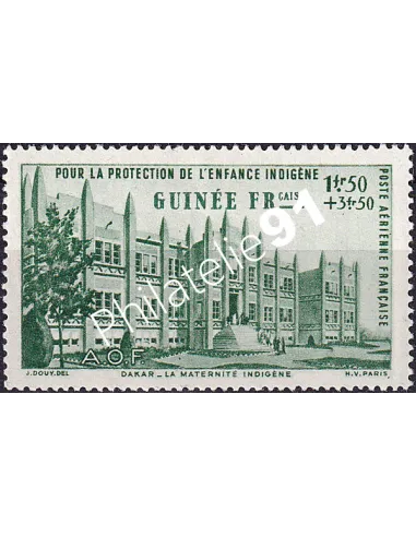 GUINEE, PA n° 6 charnière, collection timbres Colonies françaises