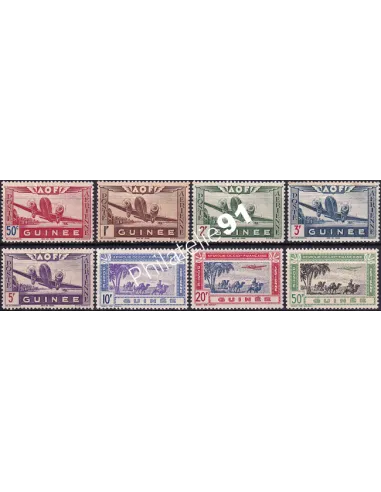 Timbres de GUINEE, PA n° 10 à 17, timbres Colonies françaises