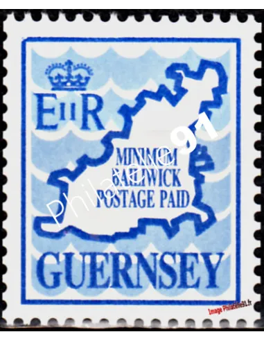 GUERNESEY - n°  484 - TIMBRE PROVISOIRE