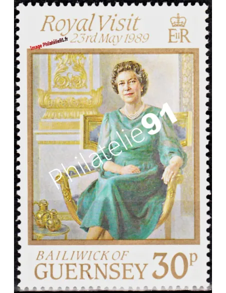 GUERNESEY - n°  461 ** - S.M. Elizabeth II