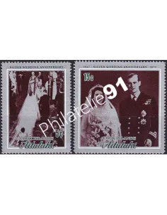 Aitutaki, n° 45 à 46, collection timbred Océanie