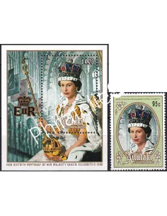 Aitutaki, n° 438 + BF n° 61, collection timbres Océanie