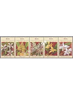 Ile Christmas, n° 405 à 409, en bande, Collection timbres Océanie