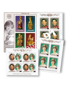 Aitutaki, n° 317A à 3C en feuilles + BF n° 40, timbres Océanie