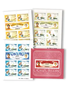 Kiribati, n° 50 à 55 en feuilles + BF n° 4, timbres Océanie