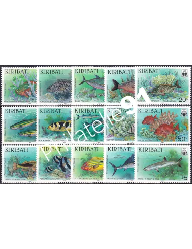 Kiribati, n° 217 à 231, collection timbres Océanie