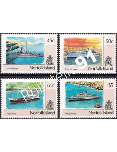 NORFOLK, n° 486 à 489, Collection timbres Océanie