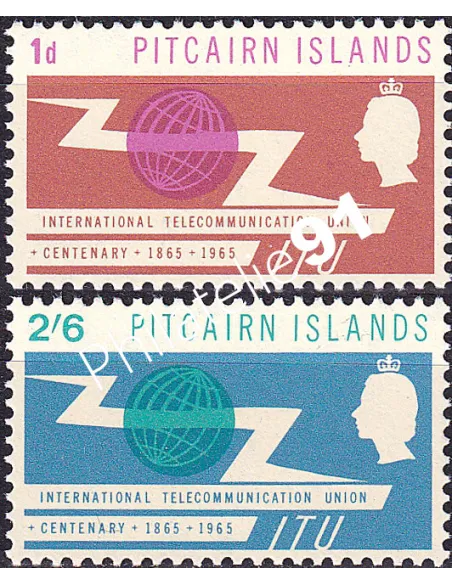 PITCAIRN, n° 51 à 52, Collection timbres Océanie