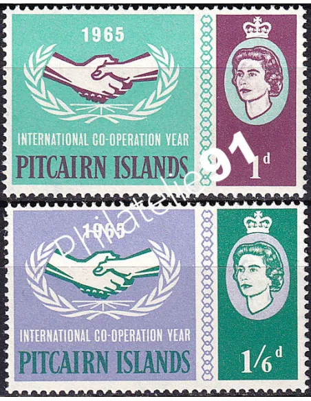 PITCAIRN, n° 53 à 54, Collection timbres Océanie