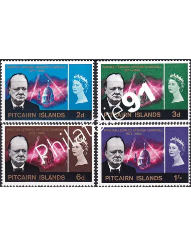 PITCAIRN, n° 55 à 58, Collection timbres Océanie