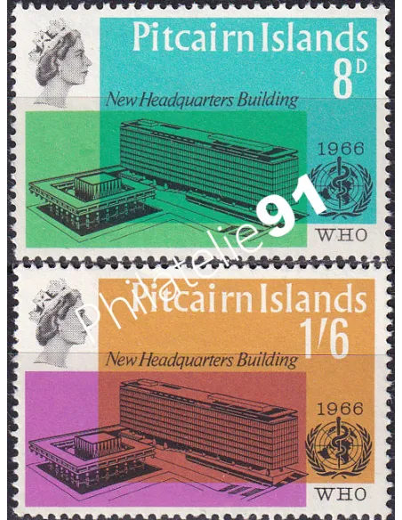 PITCAIRN, n° 61 à 62, Collection timbres Océanie