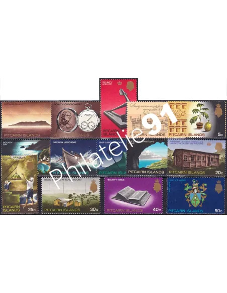 PITCAIRN, n° 96 à 108A, Collection timbres Océanie