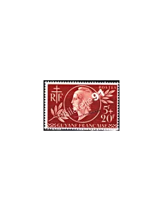 Timbre de Guyane n° 179, entraide française, timbres des colonies