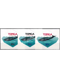 TONGA, Service PA n° 123 à 125, adhésifs, Collection timbres Océanie