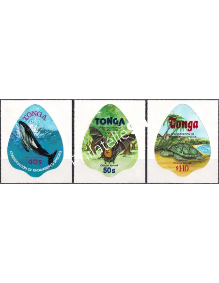 TONGA, Service PA n° 132 à 134, adhésifs, Collection timbres Océanie