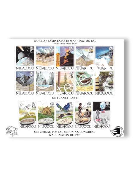 NIUAFO'OU, n° 106 à 115 en feuille, collection timbres Océanie