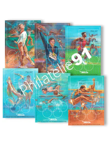 PALAU, BF n° 13 à 18, collection timbres Océanie