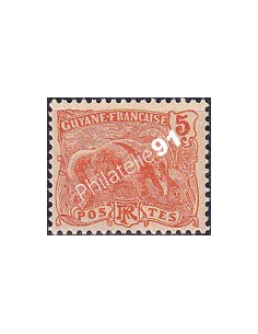 GUYANE, n° 75 charnière, collection timbres Colonies
