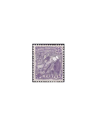 GUYANE, n° 78 charnière, collection timbres Colonies