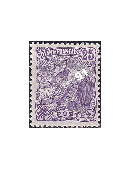 GUYANE, n° 78 charnière, collection timbres Colonies
