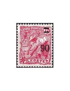 GUYANE, n° 101 charnière, collection timbres Colonies