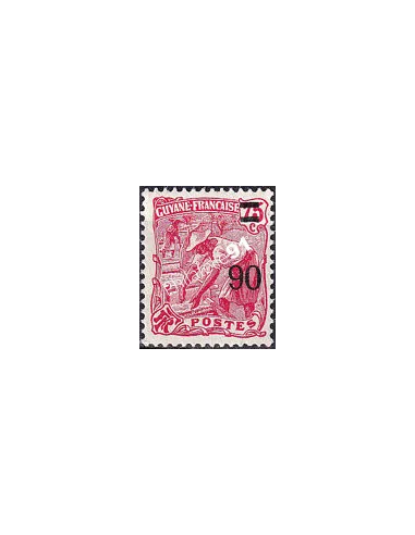 GUYANE, n° 101 charnière, collection timbres Colonies