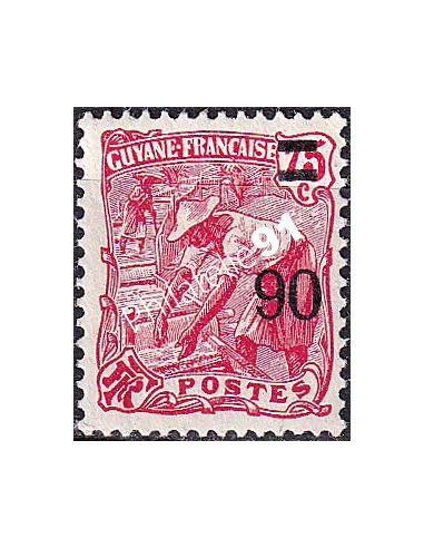 GUYANE, n° 101 charnière, collection timbres Colonies