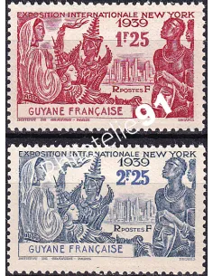 GUYANE, n° 150 à 151 charnière, collection timbres Colonies