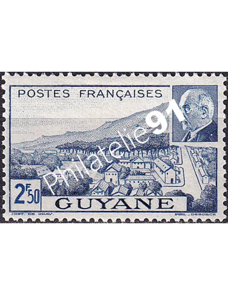 GUYANE, n° 173 charnière, collection timbres Colonies