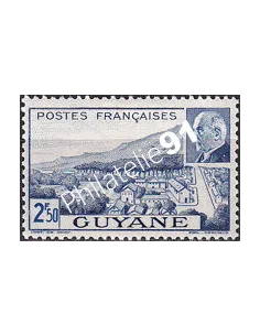 GUYANE, n° 173 charnière, collection timbres Colonies