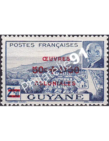 GUYANE, n° 177 charnière, collection timbres Colonies