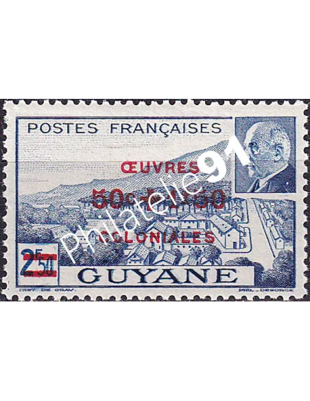 GUYANE, n° 177 charnière, collection timbres Colonies