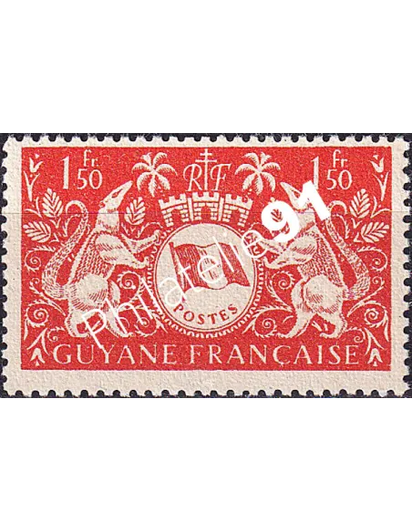 GUYANE, n° 191 charnière, collection timbres Colonies