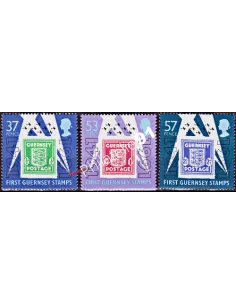 GUERNESEY - n° 515 au 517 - Timbre sur timbre