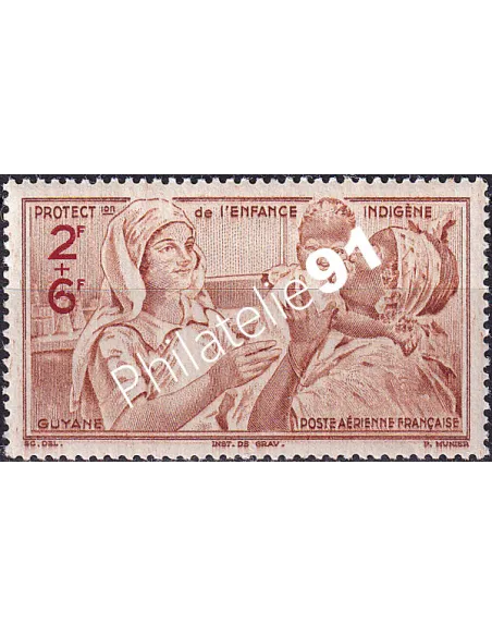 GUYANE, PA n° 23, collection timbres Colonies