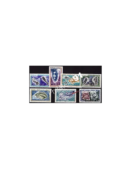 Timbres de MONACO n° 591 à 597** - Exposition "L'homme sous la mer" à Monaco