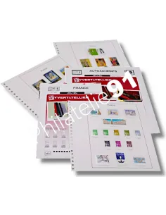 Intérieur SC FRANCE ADHESIFS de 1990 à 2009, Yvert et Tellier