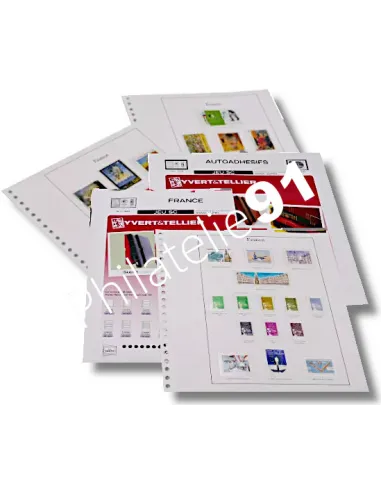 Intérieur SC FRANCE ADHESIFS de 1990 à 2009, Yvert et Tellier