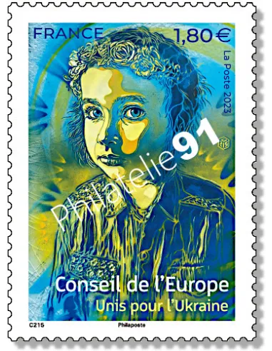 Timbre de service n° 184, Conseil de l'Europe, timbres de France