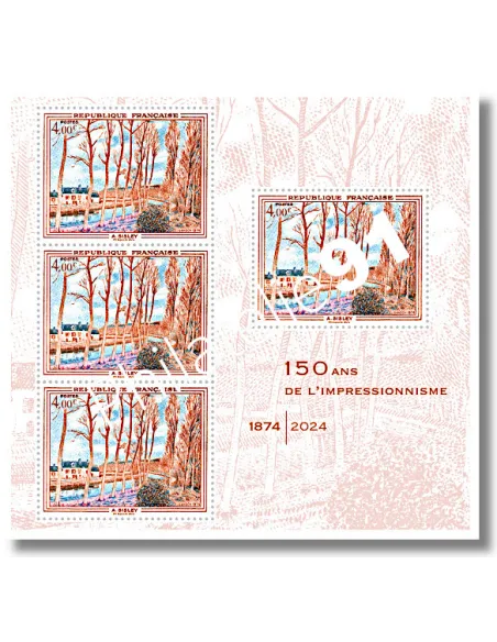 Feuille n°5789 - Paris-Philex 2024, impressionnisme, timbres de France
