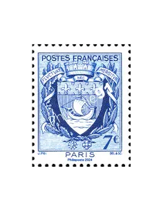 Timbre issu de l'Affiche Armoiries de Paris -  Paris-Philex 2024
