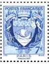 Timbre issu de l'Affiche Armoiries de Paris -  Paris-Philex 2024