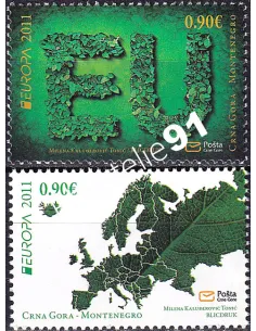 Monténégro n° 267 à 268, collection timbres Europa