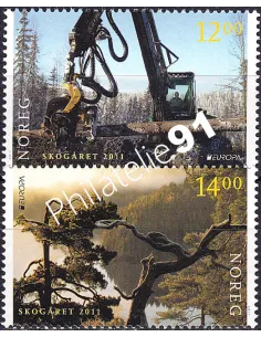 Norvège, n° 1701 à 1702, collection timbres Europa