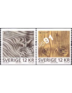 Suède, n° 2797 à 2798, paire de roulette, collection timbres Europa